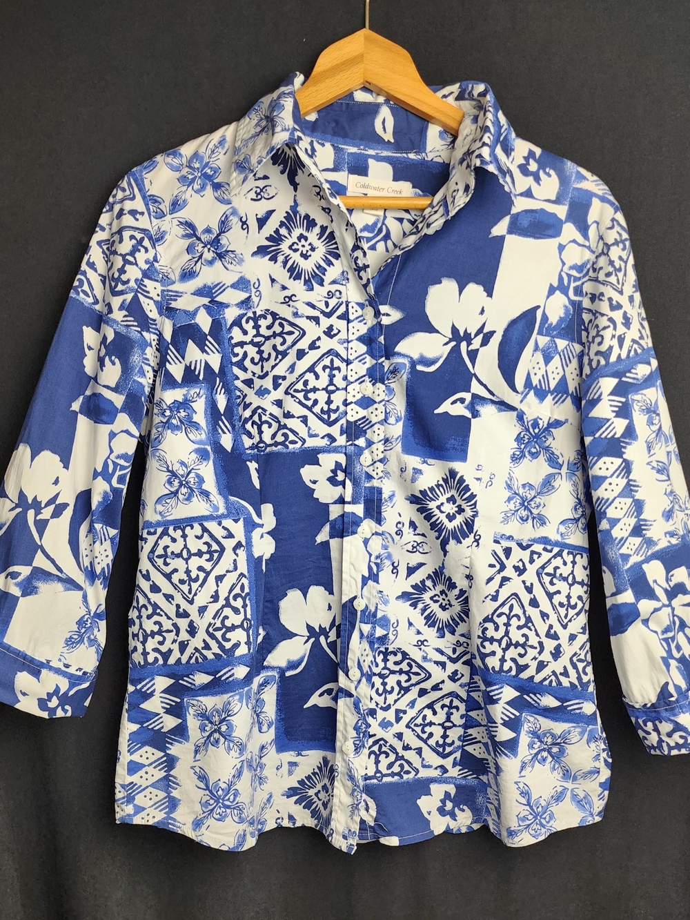 ColdWater Creek Button-Front Women's Shirt Size M